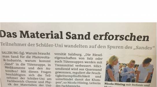 Das Material Sand erforschen